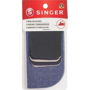 Singer Iron-On Patches, 8CT