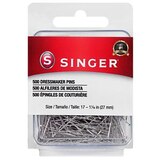 Singer Dressmaker Straight Pins Nickel-Plated Steel Size 17, thumbnail image 1 of 1