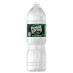 Poland Spring 100% Natural Spring Water Plastic Bottle, 50.7 OZ