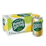 Poland Spring Sparkling Water, Lemon Lime, 16.9 oz. Bottles (8 Count), thumbnail image 1 of 1