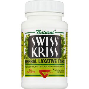 Homeopathic Swiss Kriss Natural Herbal Laxative Tablets