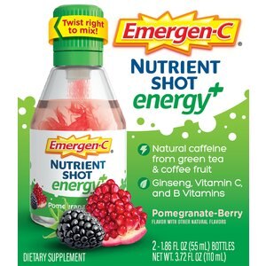 Emergen-C Nutrient Shot Energy+ Pomegranate Berry 2 CT