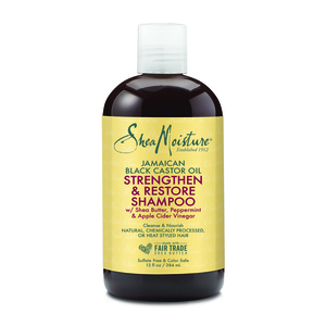 SheaMoisture Jamaican Black Castor Oil Strengthen Grow & Restore Shampoo, 13 OZ