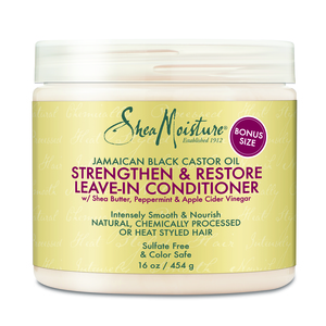 SheaMoisture Jamaican Black Castor Oil Strengthen Grow & Restore Leave-In Conditioner, 16 OZ