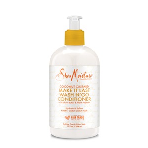 SheaMoisture Coconut Custard Make It Last Wash N’ Go Conditioner, 13 OZ