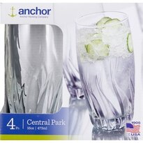 Anchor Central Park 4pc Glass Set