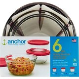 Anchor 6pc Glass Mixing Bowl Set, thumbnail image 1 of 1