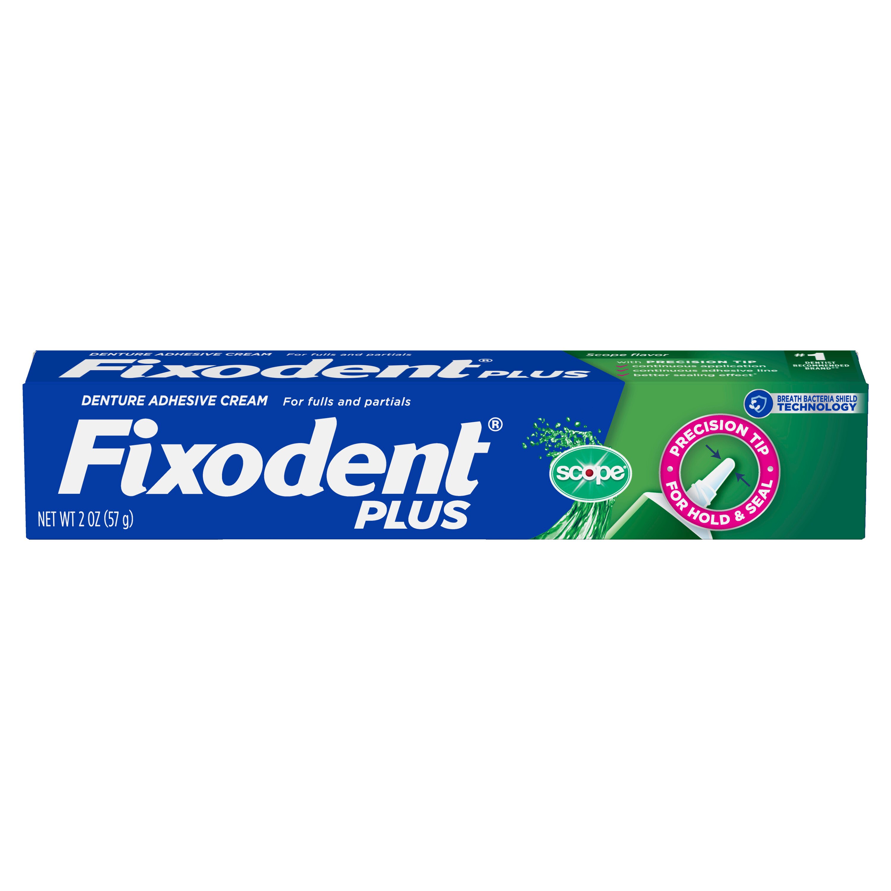 Fixodent Plus Scope Precision Hold & Seal Adhesive Cream, 2 oz