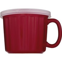 Good Cook Red Ceramic Mug with Lid