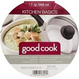 Good Cook Kitchen Basics Stainless Steel Saucepan with Glass Lid, thumbnail image 2 of 2