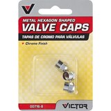 Victor Chrome Valve Caps, thumbnail image 1 of 3