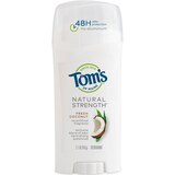 Tom's of Maine Natural Strength Fresh Coconut Deodorant, 2.1 OZ, thumbnail image 1 of 1