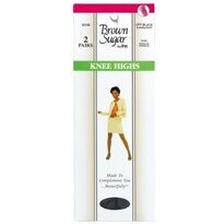 L'eggs Brown Sugar Sheer Toe Knee High, Off Black 32128