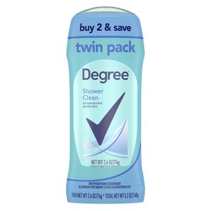 Degree Antiperspirant Deodorant Stick Shower Clean For Sweat and Odor Protection 24-Hour Protection