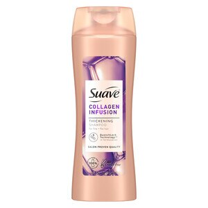 Suave Professionals Collagen Infused, Volume Enhancing, Thickening Shampoo For Fine to Flat Hair, 12.6 OZ