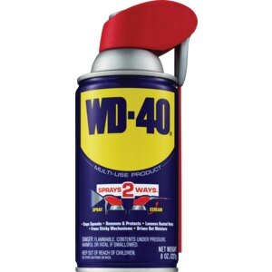 WD-40 Multi-Use Product Stops Squeaks, Cleans, Protects & Loosens, 8 OZ