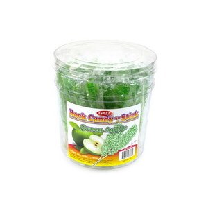 Espeez Rock Candy Sticks Green Apple Tub, 36CT