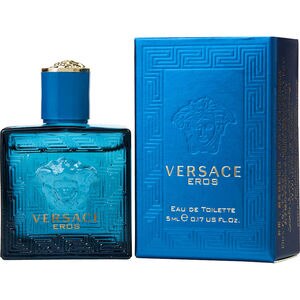 Versace Eros by Gianni Versace Eau De Toilette Mini Spray, 0.17 OZ