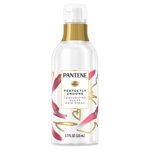 Pantene Paraben Free Perfectly Undone Texturizing Sugar Hair Spray for Wavy Hair, 3.7 OZ