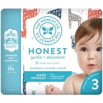 Honest Company Diapers, Multi Colored Giraffes Size 3