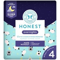 Honest Company Overnight Diapers, Sleepy Sheep Size 4