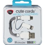 iHip Cute 2-1 10FT Lightening Cable, thumbnail image 1 of 1