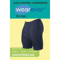 Wearever Men's Reusable Incontinence Boxer Brief Navy XL (42-44" Waist) 1 EA