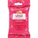 Yes To Grapefruit Brightening Facial Wipes, 10/Pack, thumbnail image 1 of 1