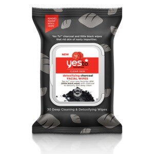 Yes To Tomatoes Detoxifying Charcoal  Facial Wipes, 30CT