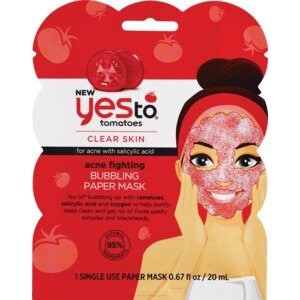 Yes To Tomatoes Bubbling Paper Mask