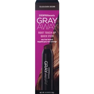 Everpro Beauty Gray Away Root Touch-up Quick Stick, Black/Dark Brown