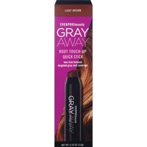 Everpro Beauty Gray Away Root Touch Up Quick Stick, Light Brown