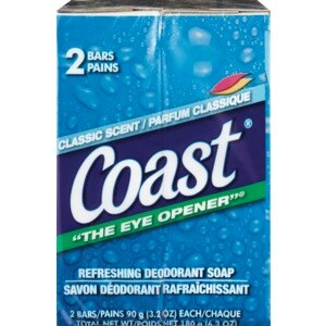 Coast Refreshing Deodorant Soap, 2CT