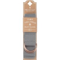 Oak and Reed 2-in-1 Yoga Strap & Mat Sling, Grey