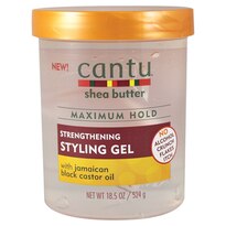 Cantu Shea Butter Strengthening Styling Gel with Jamaican Black Castor Oil, 18.5 OZ