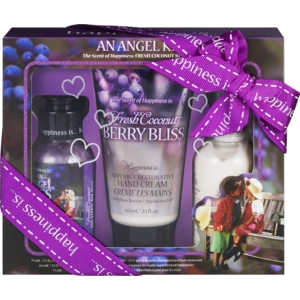 Happiness Is 3 Piece Body Lotion, Hand Cream & Bubble Bath Set