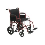 Drive Medical Bariatric Heavy Duty Transport Wheelchair with Swing Away Footrest, thumbnail image 1 of 1