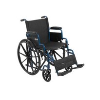 Drive Mdicl Blue Whlchir Dsk Arms,SwngAwyFotrsts,16"Seat