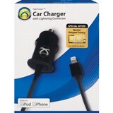 TekPower Car Charger with Lightning Connector for iPod & iPhone, thumbnail image 1 of 1