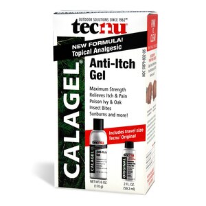 Calagel Maximum Strength Anti-Itch Gel 6 OZ plus Trial Size Tecnu 2 OZ