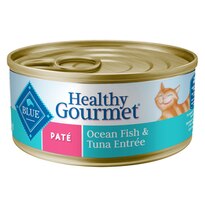 Blue Buffalo Healthy Gourmet Natural Adult Pate Wet Cat Food, Ocean Fish & Tuna Entree,  5.5 OZ