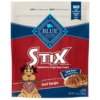 Blue Buffalo Stix Natural Soft-Moist Dog Treats, Beef Recipe, 13 OZ