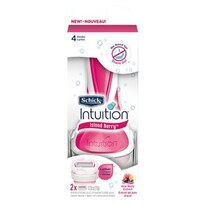 Schick Intuition Island Berry Razor, 1 Razor Handle Plus 2 Refill Blades