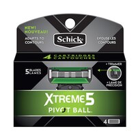 Schick Xtreme5 Men's PivotBall Refills, 4 CT