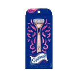 Skintimate Rose Gold Women's Razor Handle + 2 Refills, thumbnail image 1 of 1