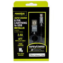 PowerXcel 4FT Lightning 2.4A Cable