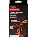 PowerXcel Lightning Leather Cable - Saddle Color, thumbnail image 1 of 1