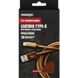 PowerXcel Type-C Charge and Sync Leather Cable, thumbnail image 1 of 1