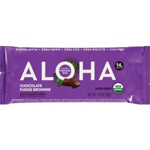 Aloha Chocolate Fudge Brownie Organic Protein Bar