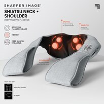 Sharper Image Neck and Back Shiatsu Heated Massager